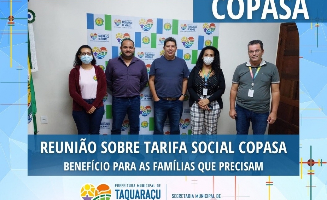 Reunião Sobre Tarifa Social COPASA